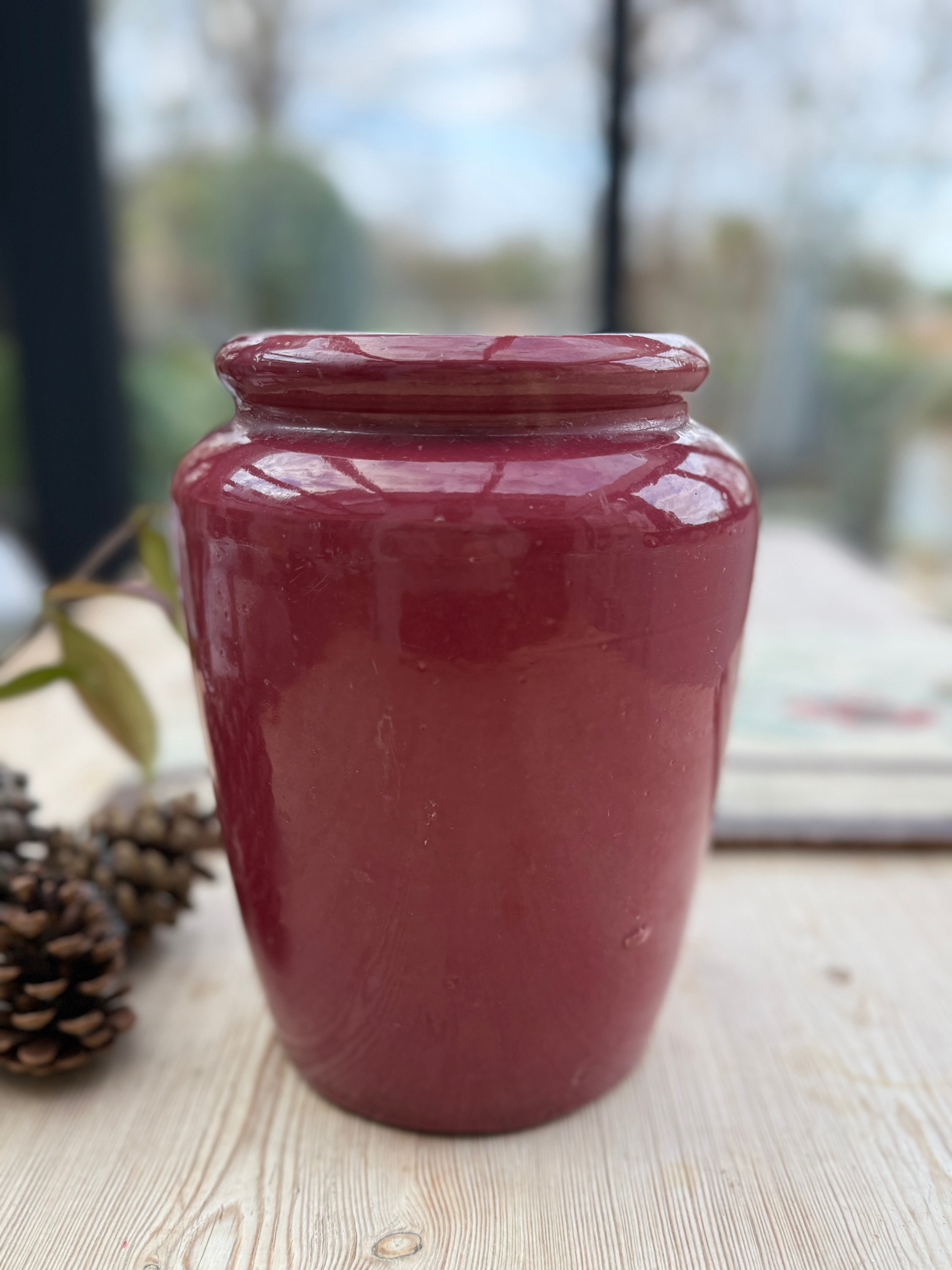 19th Century Victorian Stoneware Storage Pot