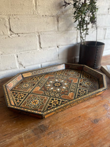Wooden Inlaid Taracea Tray
