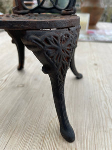 Miniature Vintage Cast Iron Garden Chair