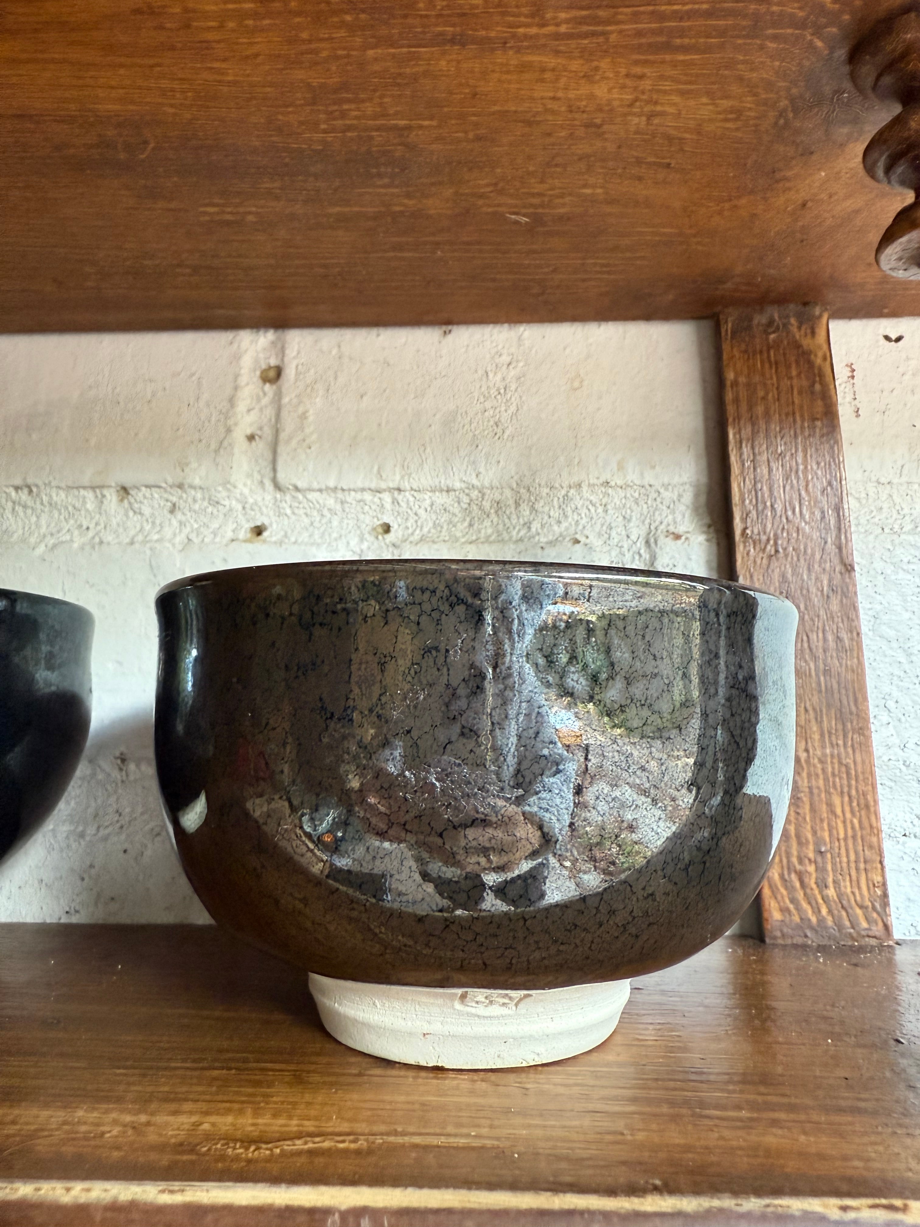 Vintage Japanese Pottery Tea Ceremony Bowls