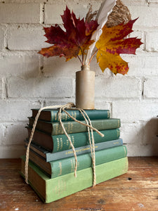 Vintage Book Bundle in Green Hues