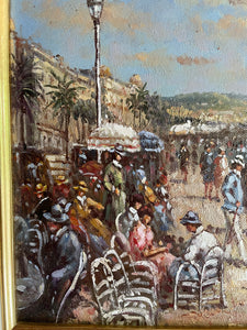Belle Epoque French Riviera Oil on Canvas: Was £145 now £101.50 at checkout