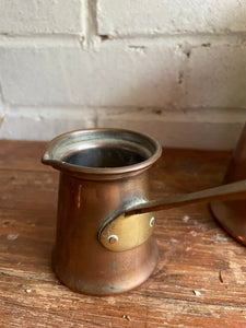 19th Century Brass & Copper Cider Measures  - Set of Three