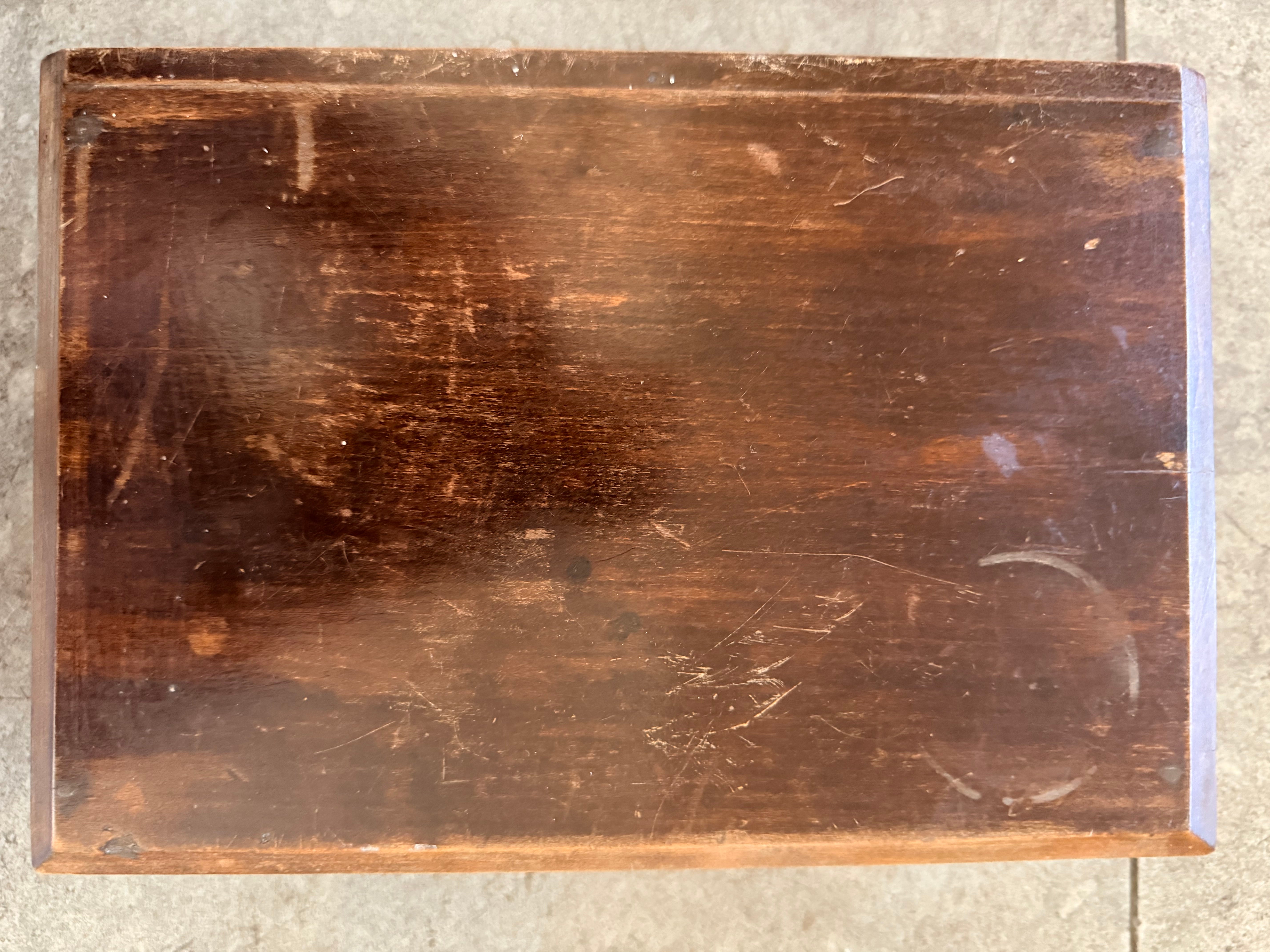 Edwardian Table Top Drawer with Brass Handle – Reclectic