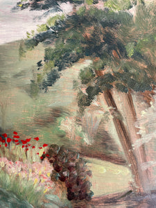 Waterside Reflection: Signed Oil on Board