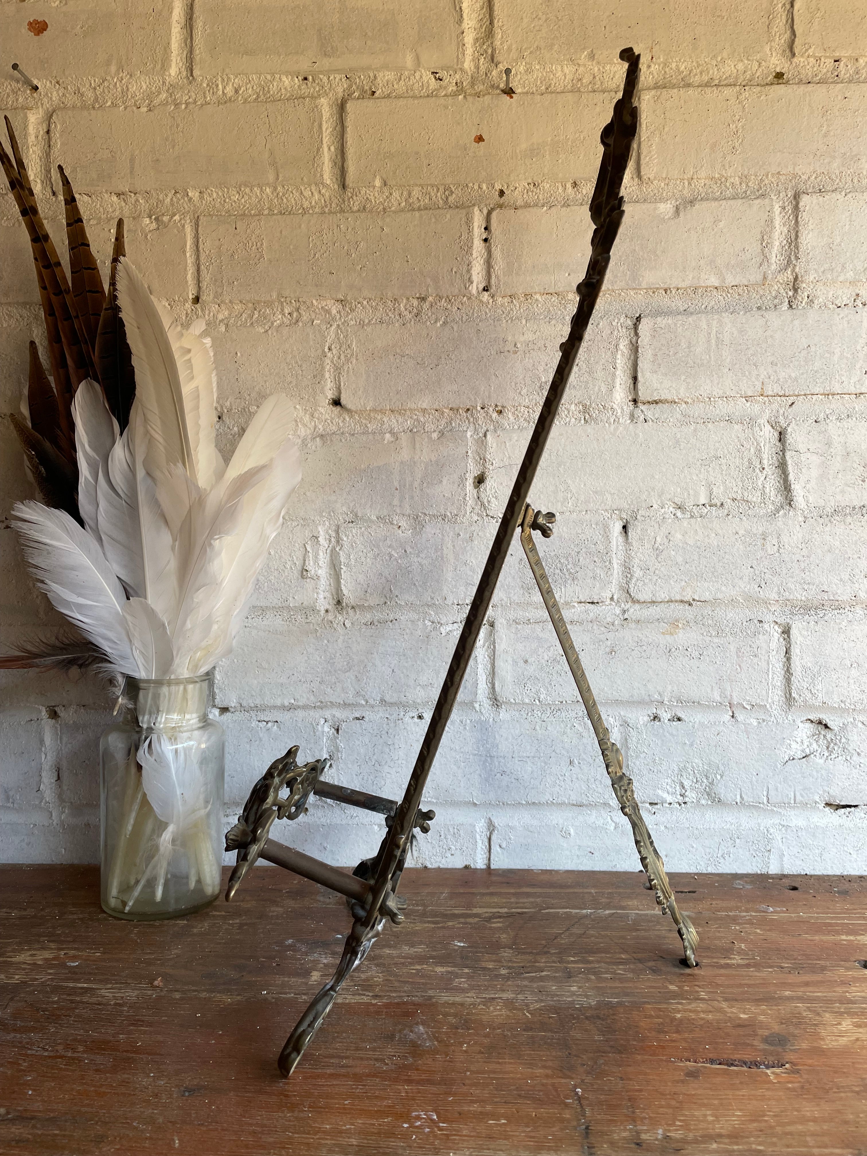 Large Old Gilt Easel