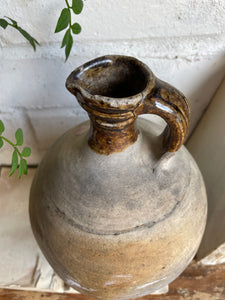19th Century French Pottery Oil Pitcher