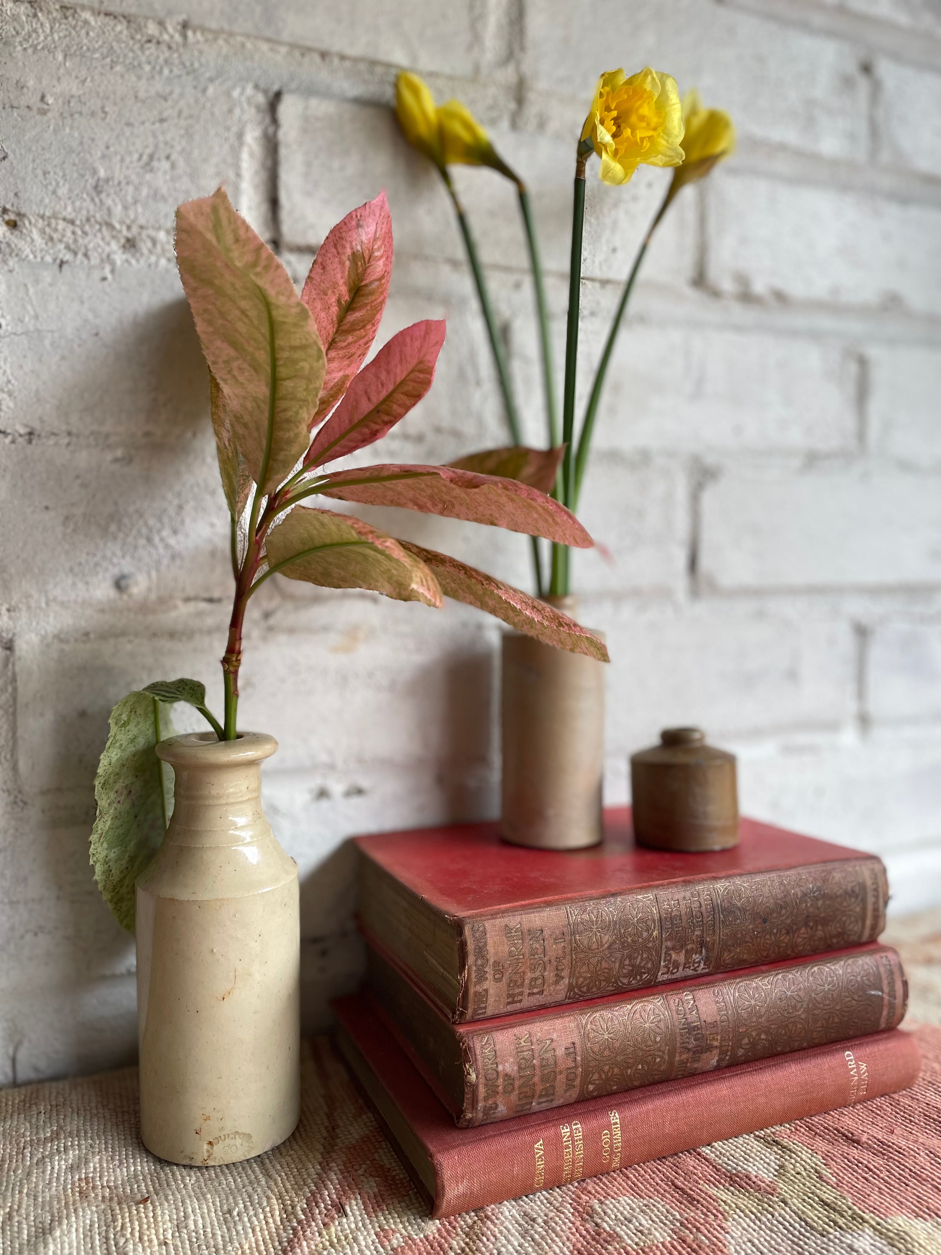 Trio of Antique Stoneware Bottles