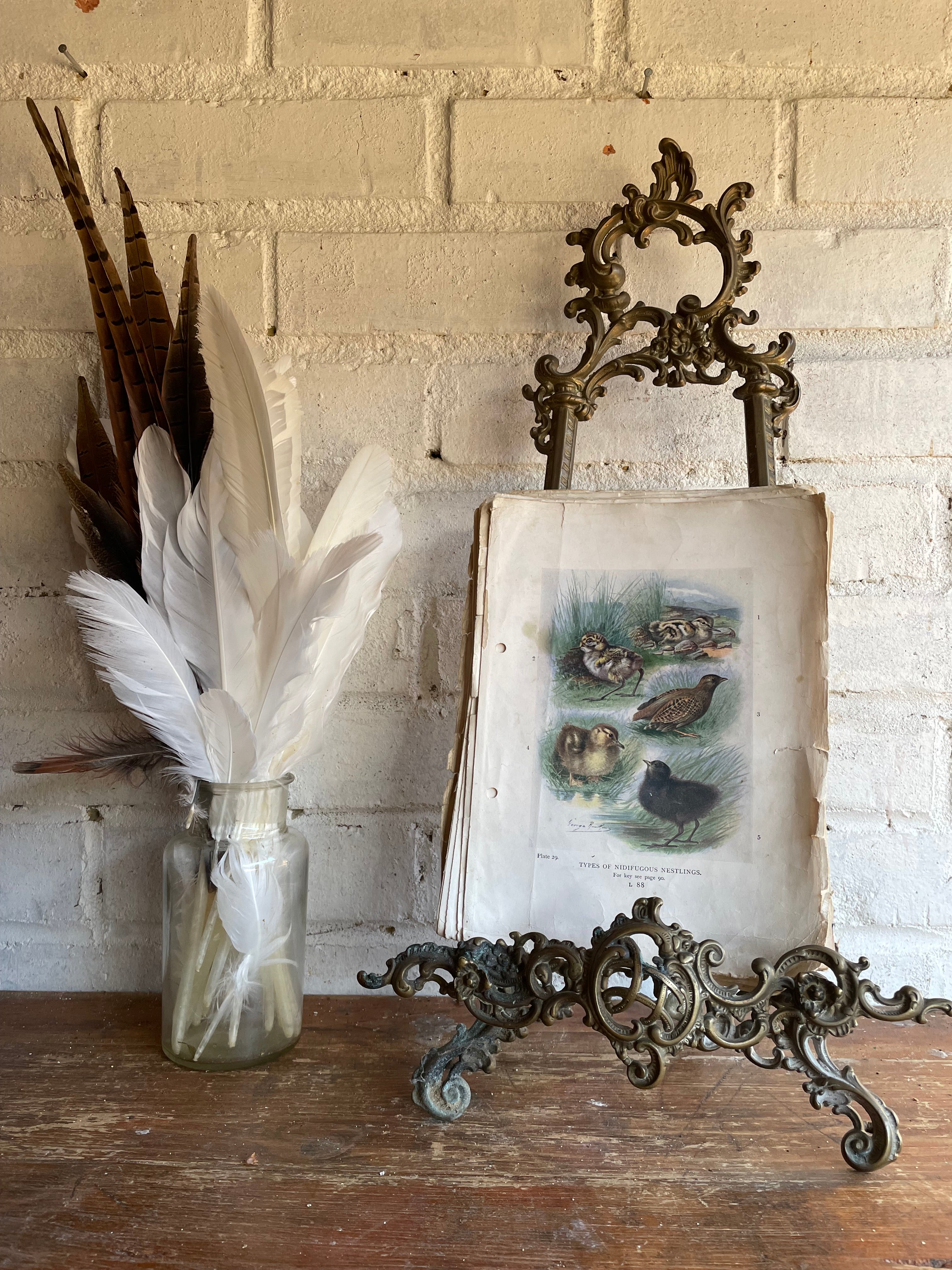 Large Old Gilt Easel