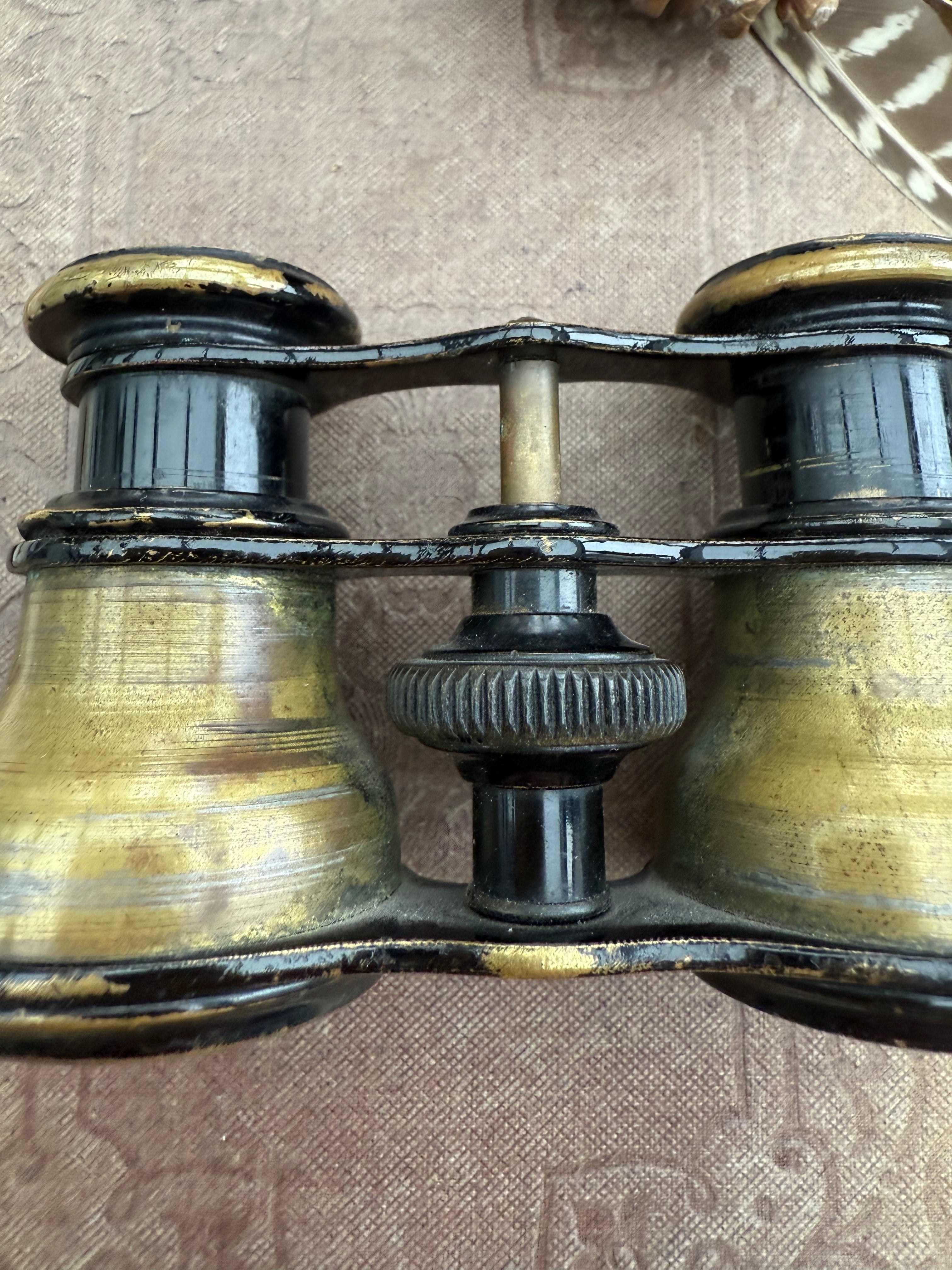 Early 1900s Brass Opera Glasses
