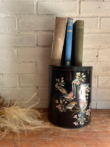 Large Confectionary Tin with Bird detail