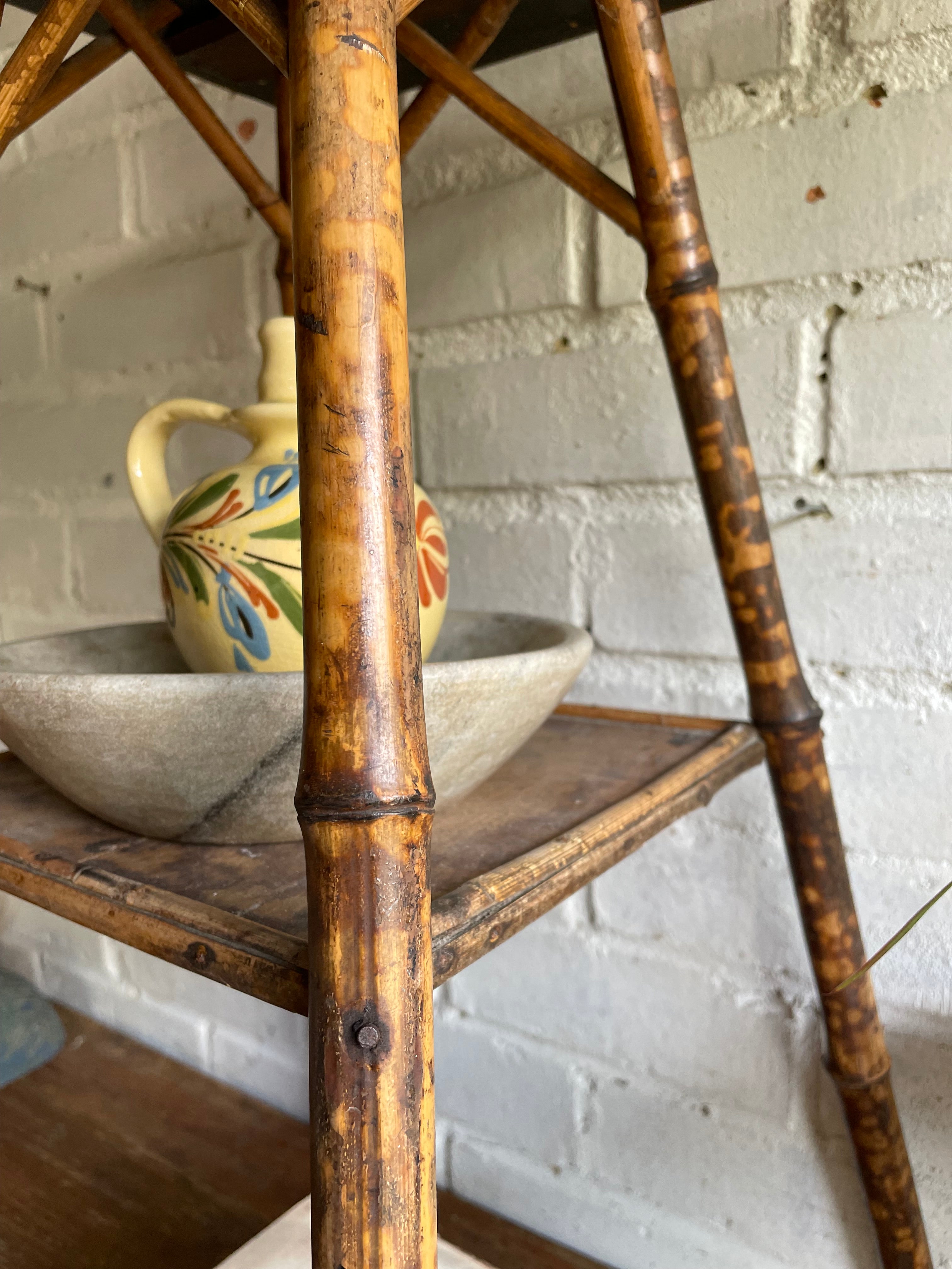 Tiger Bamboo Side Table