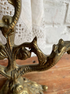 Heavy Brass Decorative Candelabra