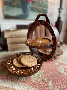 Early 1900s Anglo-Indian Travelling Cake Stand