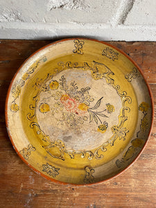 Hand-Painted Wood Tray