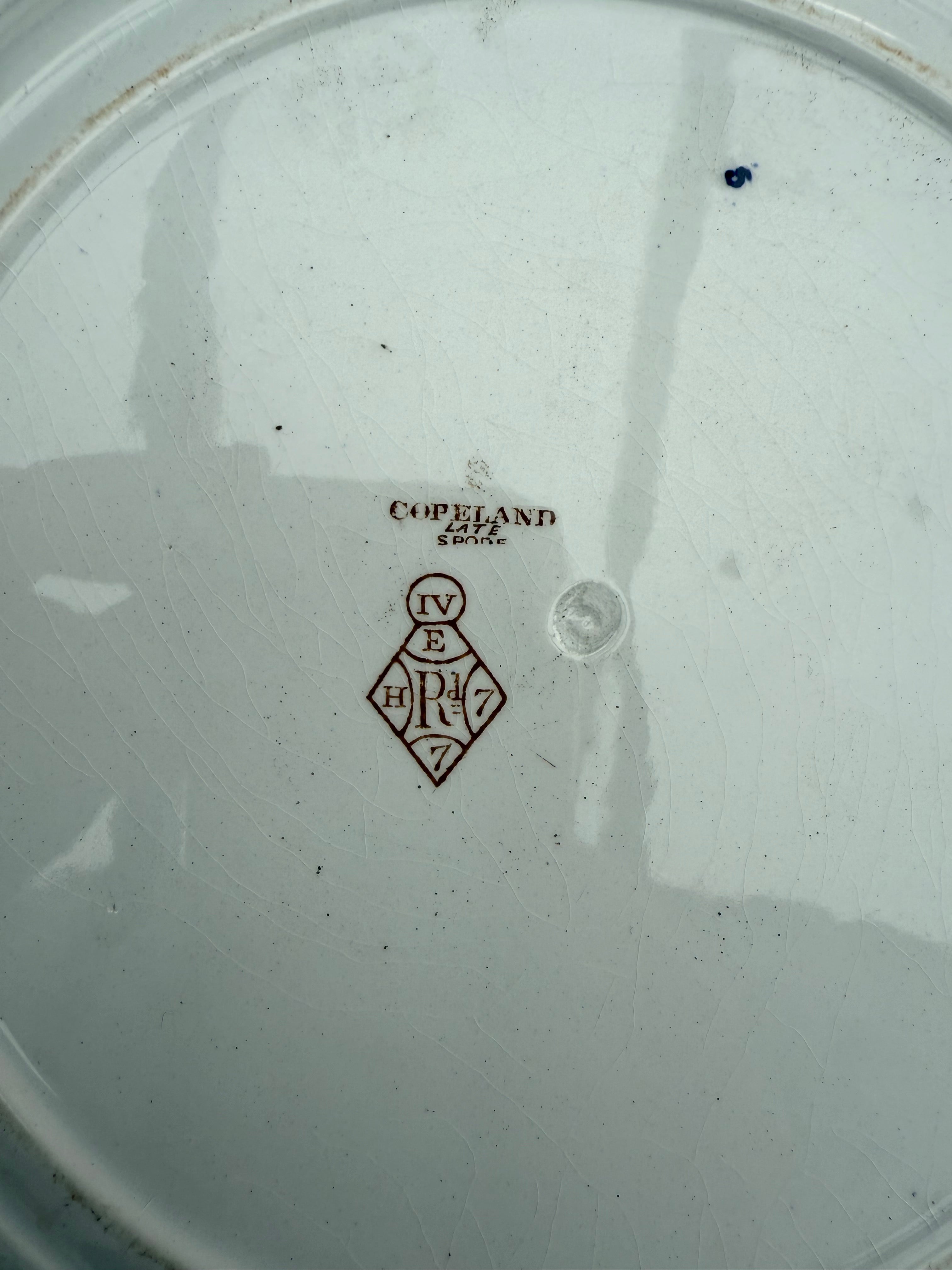 19th Century Copeland Spode Porcelain Transferware Plate