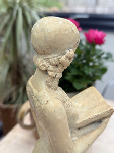 In Prayer: Beautiful Glazed Clay Sculpture