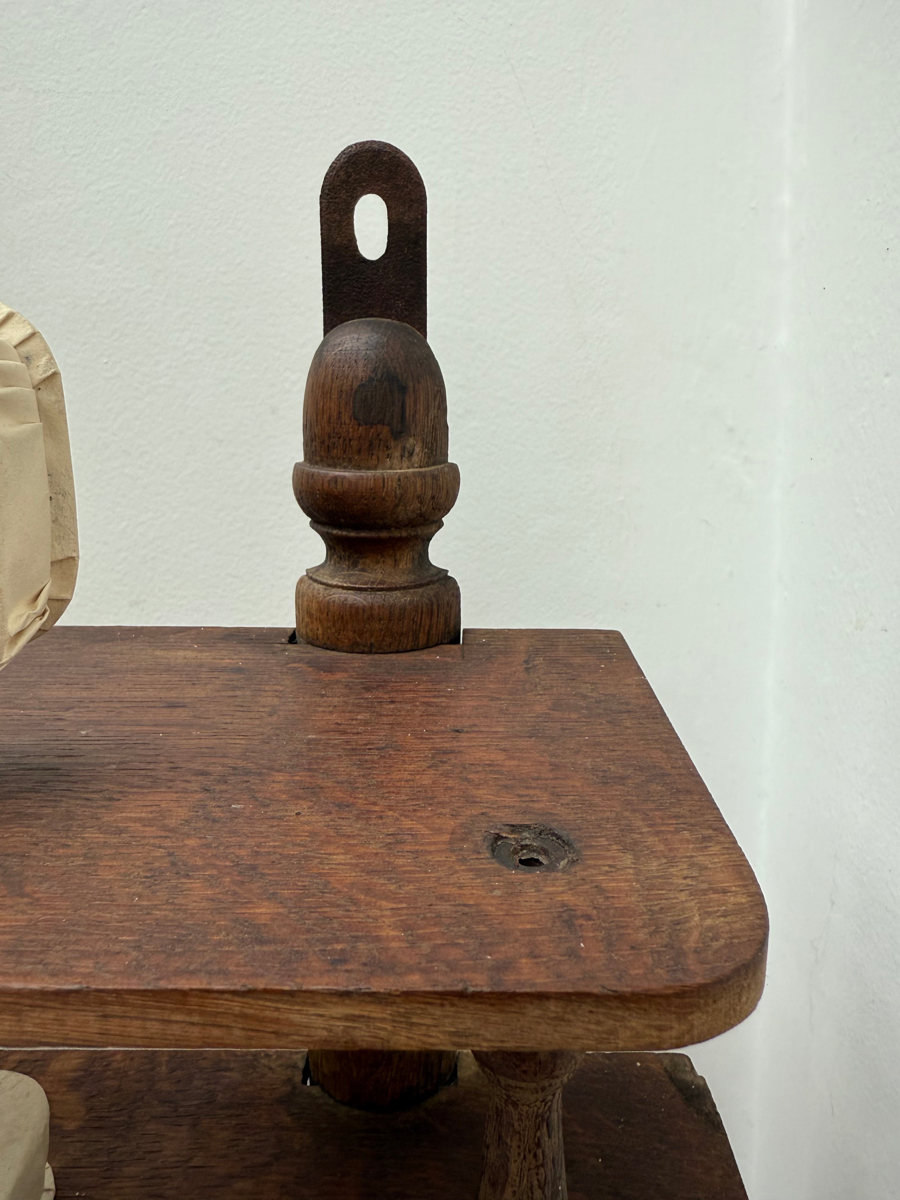 Late 19th Century Oak Wall Hanging Shelf