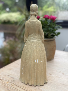 In Prayer: Beautiful Glazed Clay Sculpture