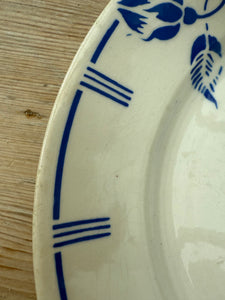 Set of Three Antique French “Luneville” Side Plates