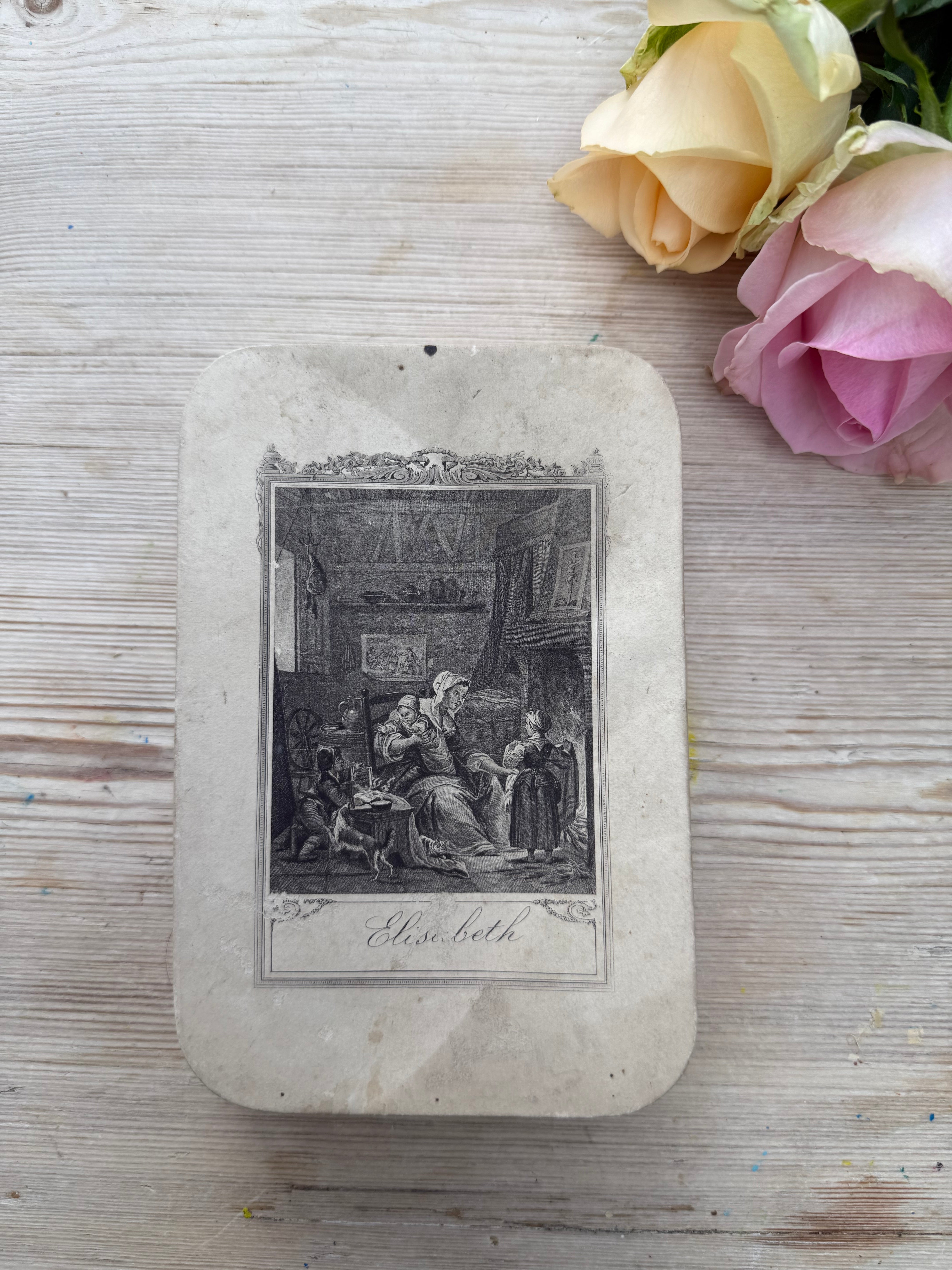 Antique French Baptism Paper Bonbon/ Chocolate Box circa 1900’s