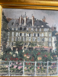 A French Garden in Bloom: Oil on Board: Was £90 now £63 at checkout