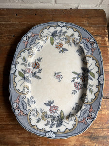 Large 19th Century Pinder, Bourne & Hope "Malva" Ironstone Platter