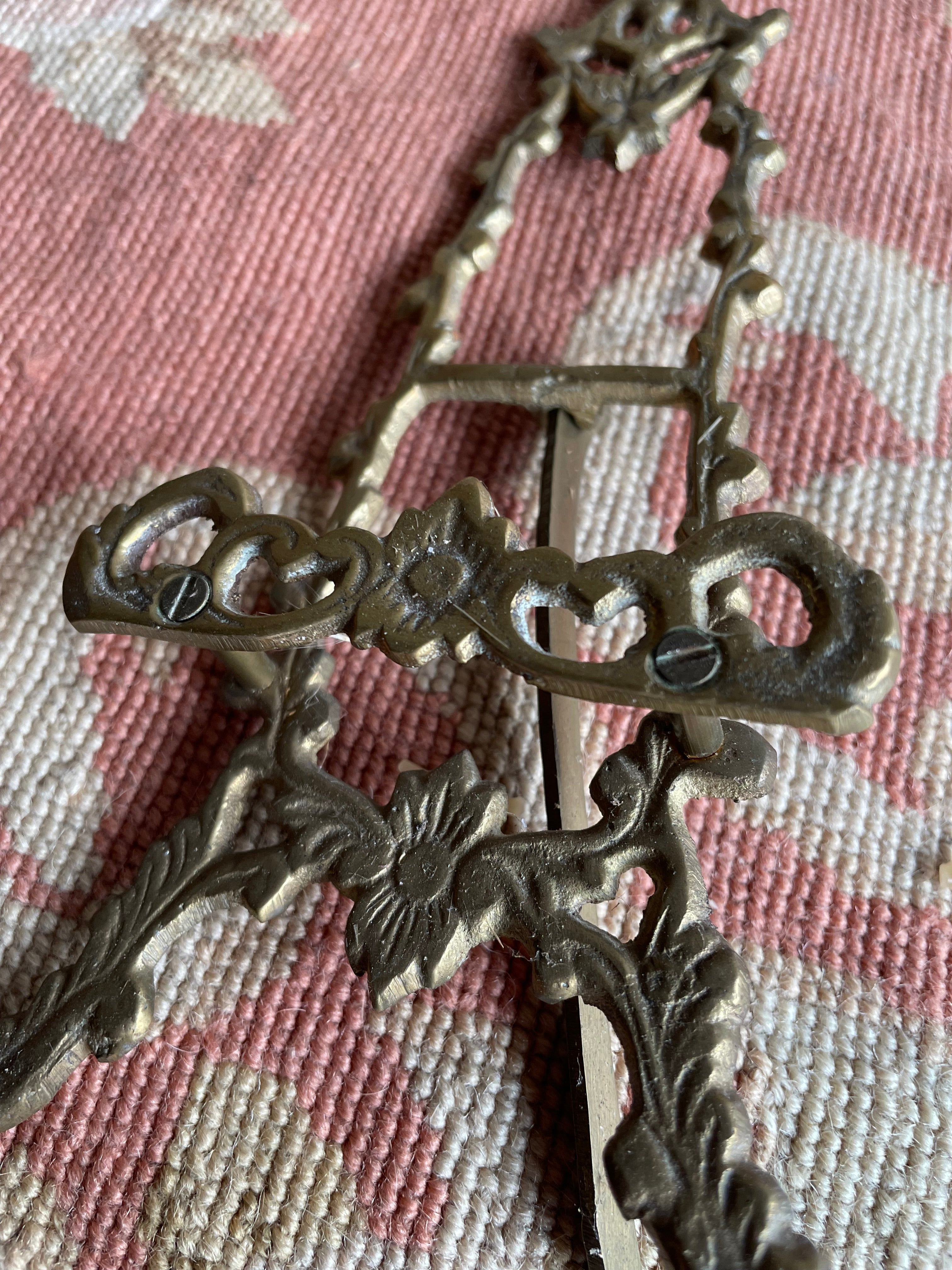 Mini Vintage Floral on Board with Gilt Easel