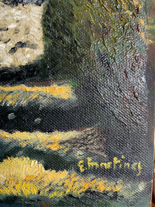 Provencal Farmhouse :  Signed Oil on Board