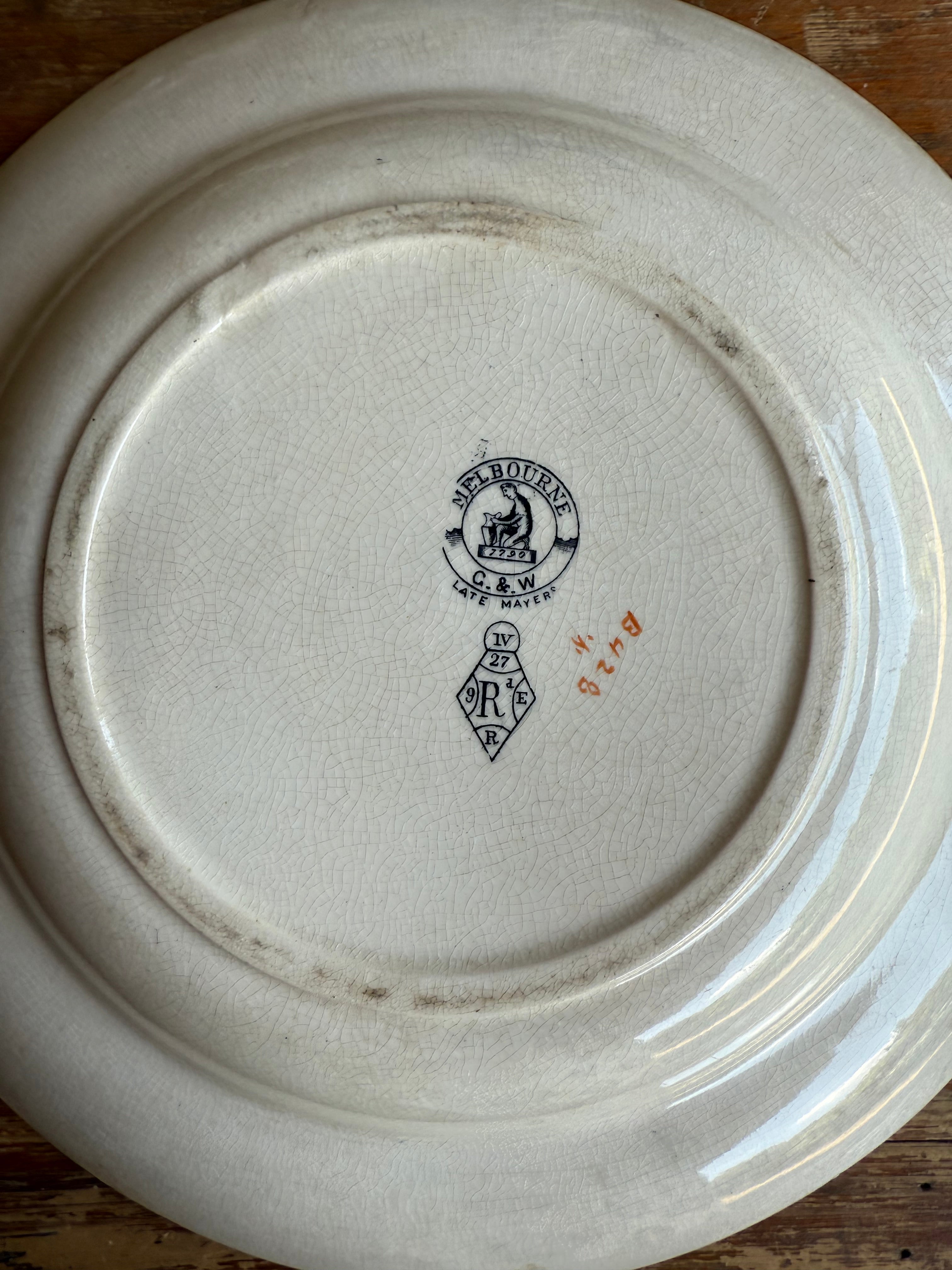 19th Century Aesthetic Movement Ironstone Bowl