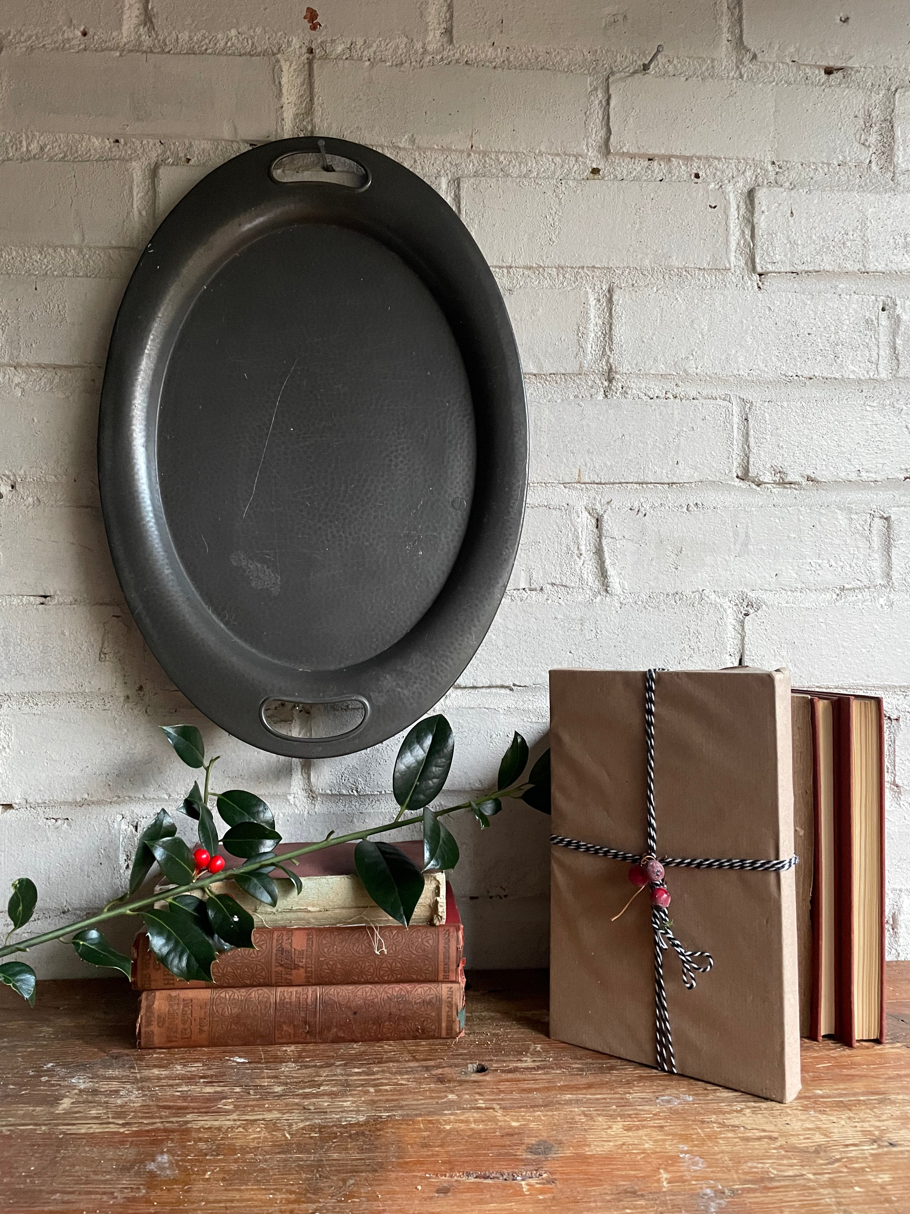 Antique Pewter Tray