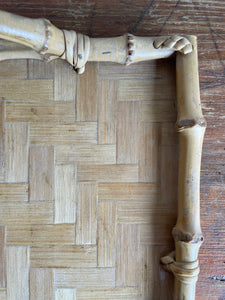French Bamboo Marquetry Tray