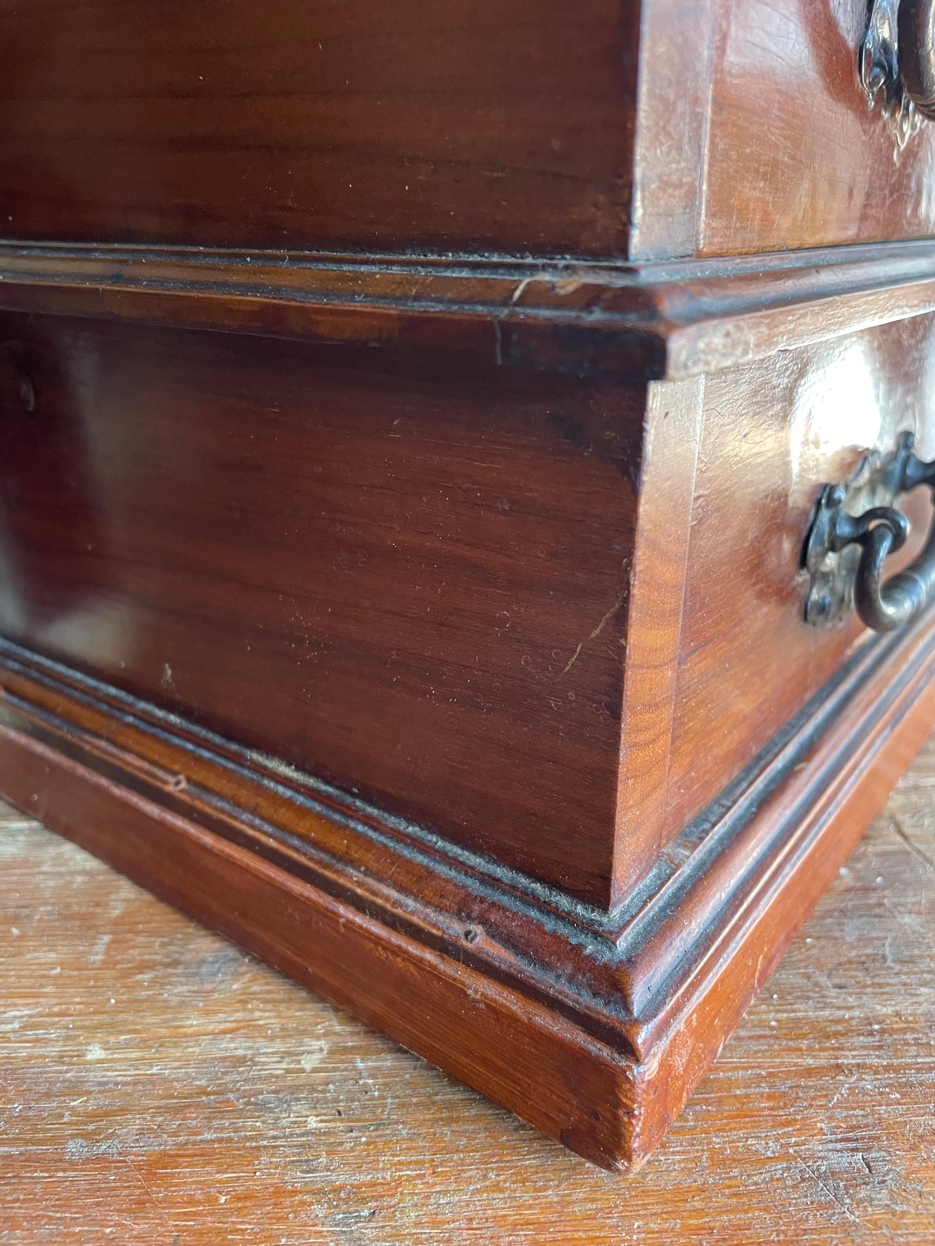 Victorian Mini Drawers with Original Faded Copper Handles