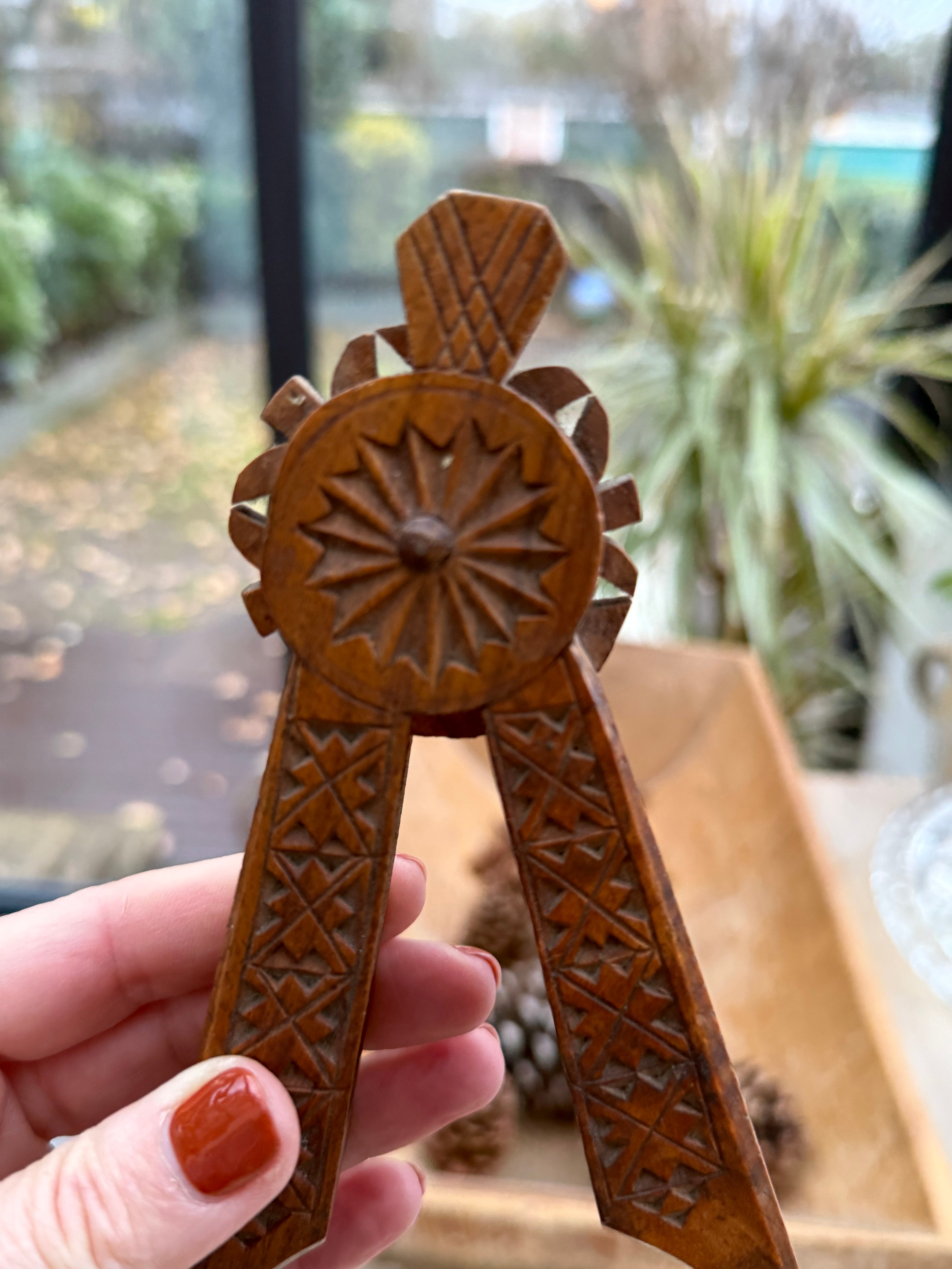 Antique Scandinavian Handcarved Nutcracker 