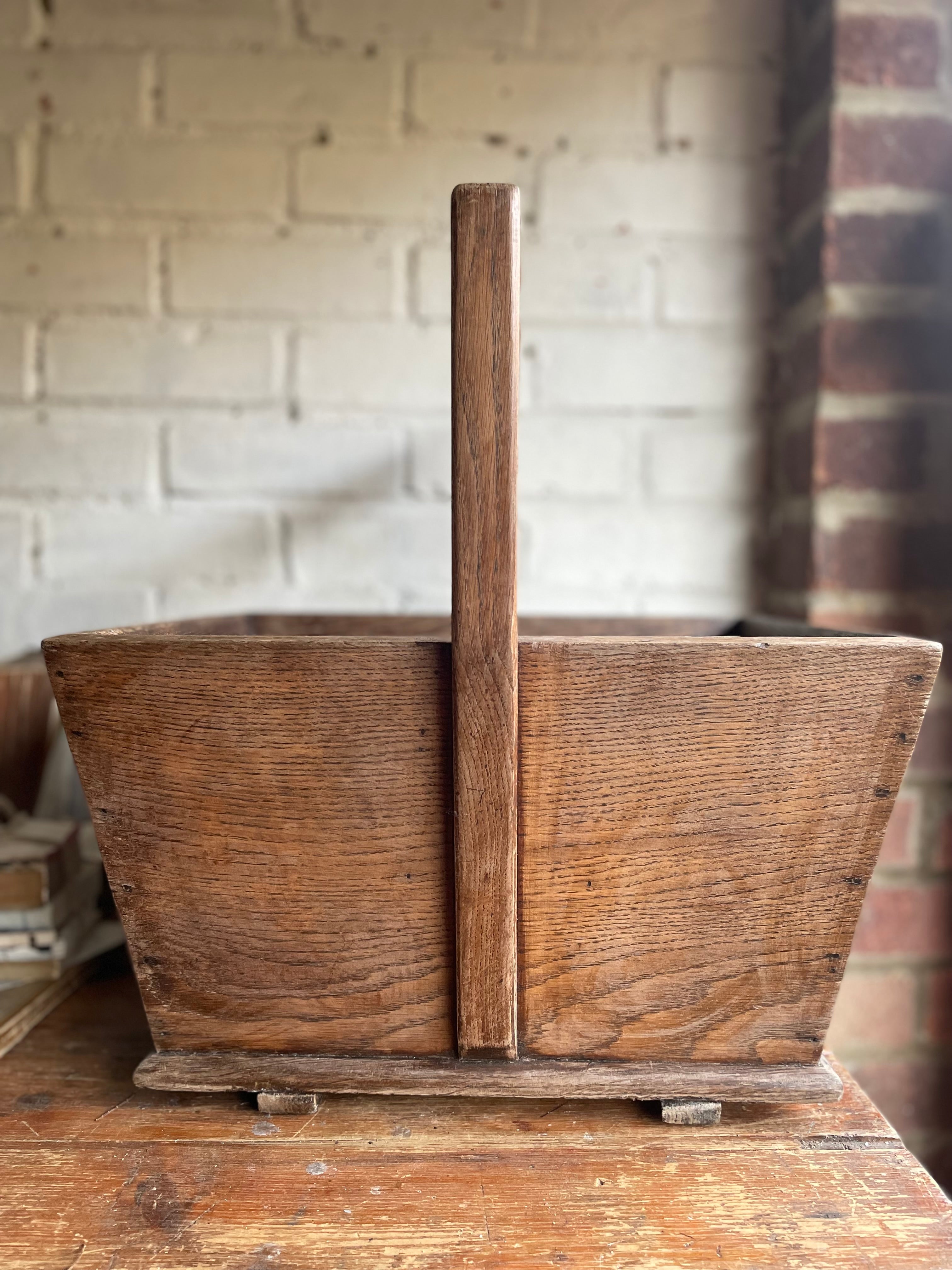Early 1900s Chinese Elm Rice Basket