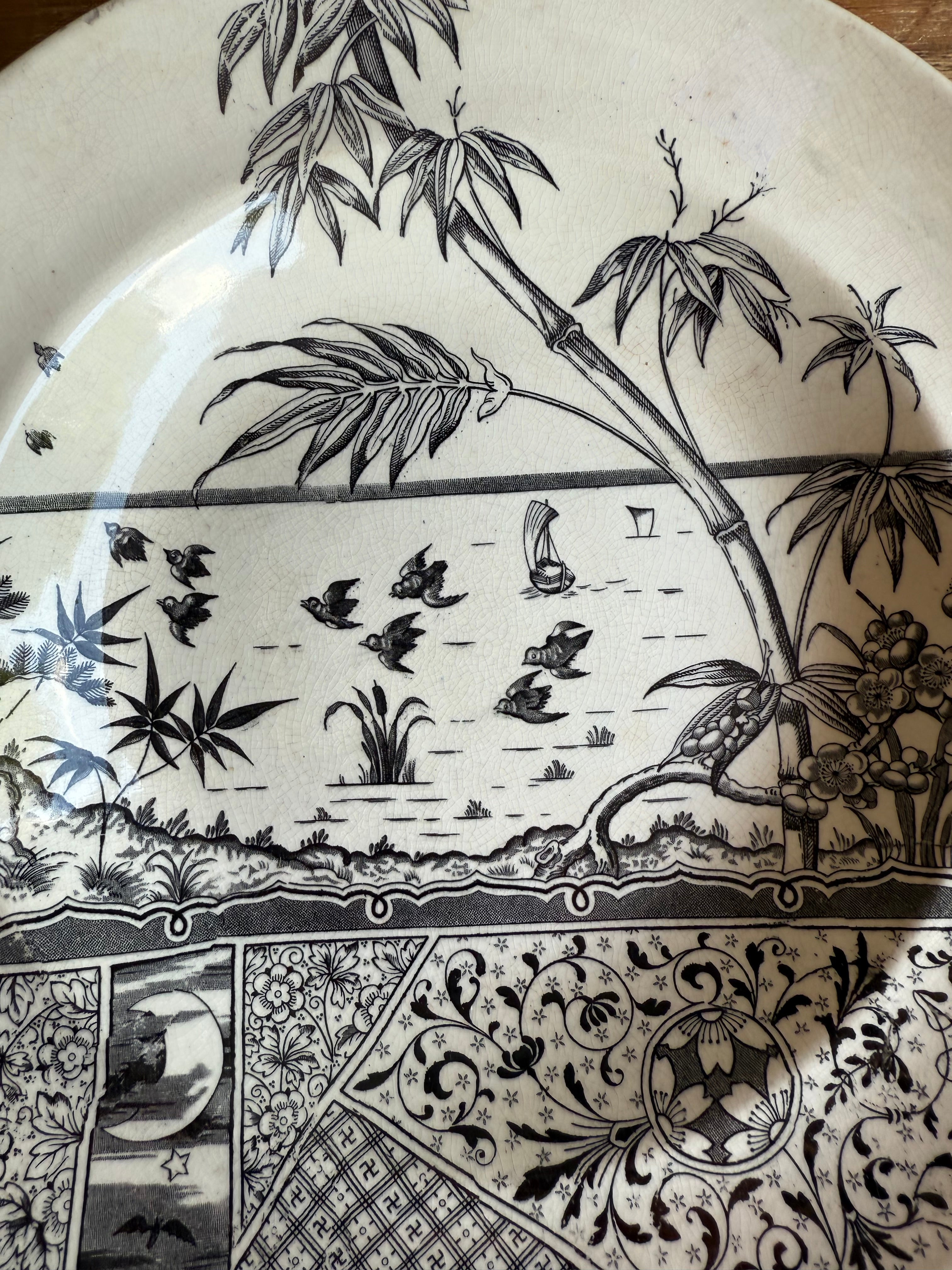 19th Century Aesthetic Movement Ironstone Bowl