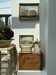 Very Tall Rustic French Antique Stool