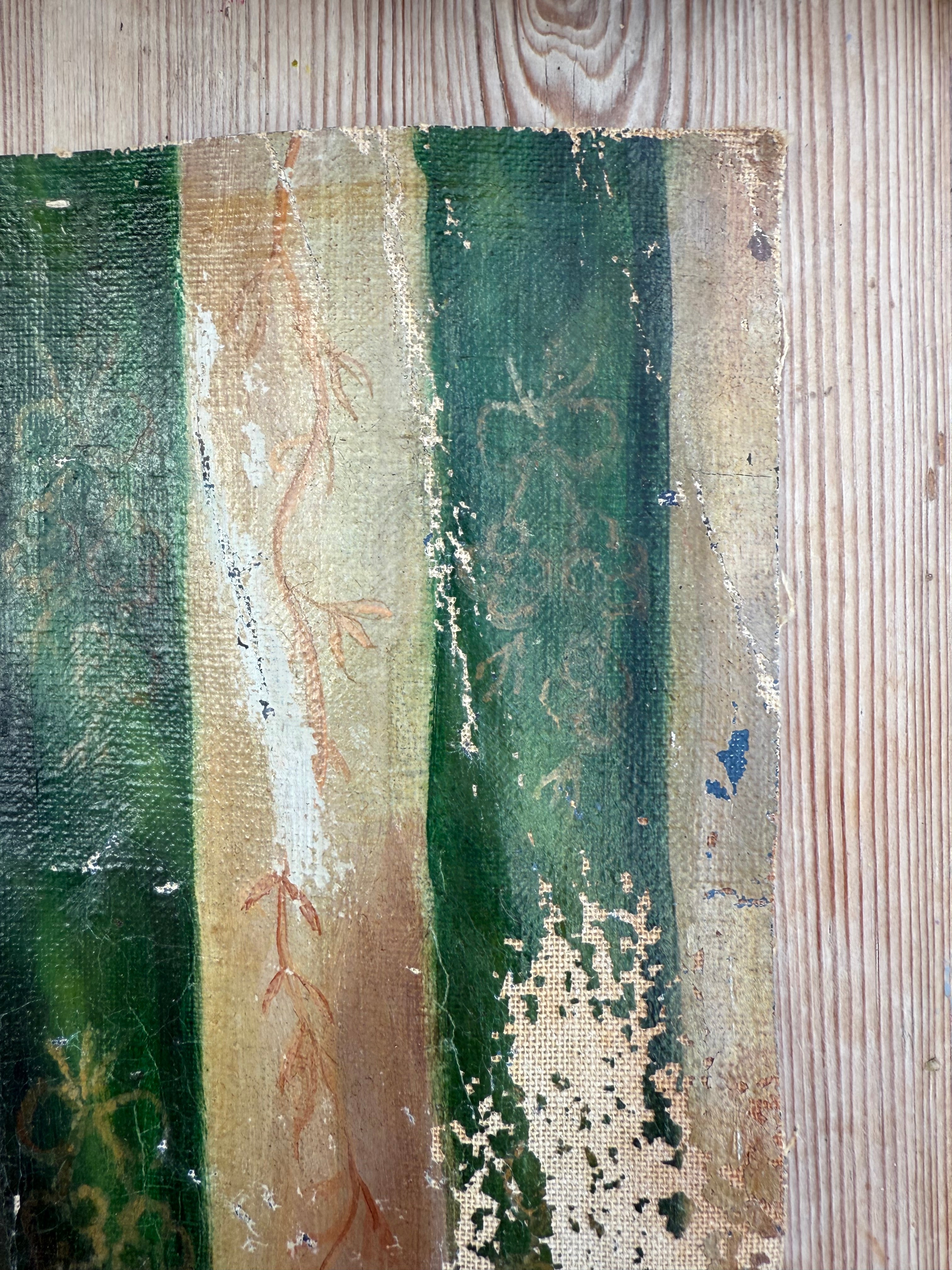 Still Life Oil Painting on Unstretched Canvas