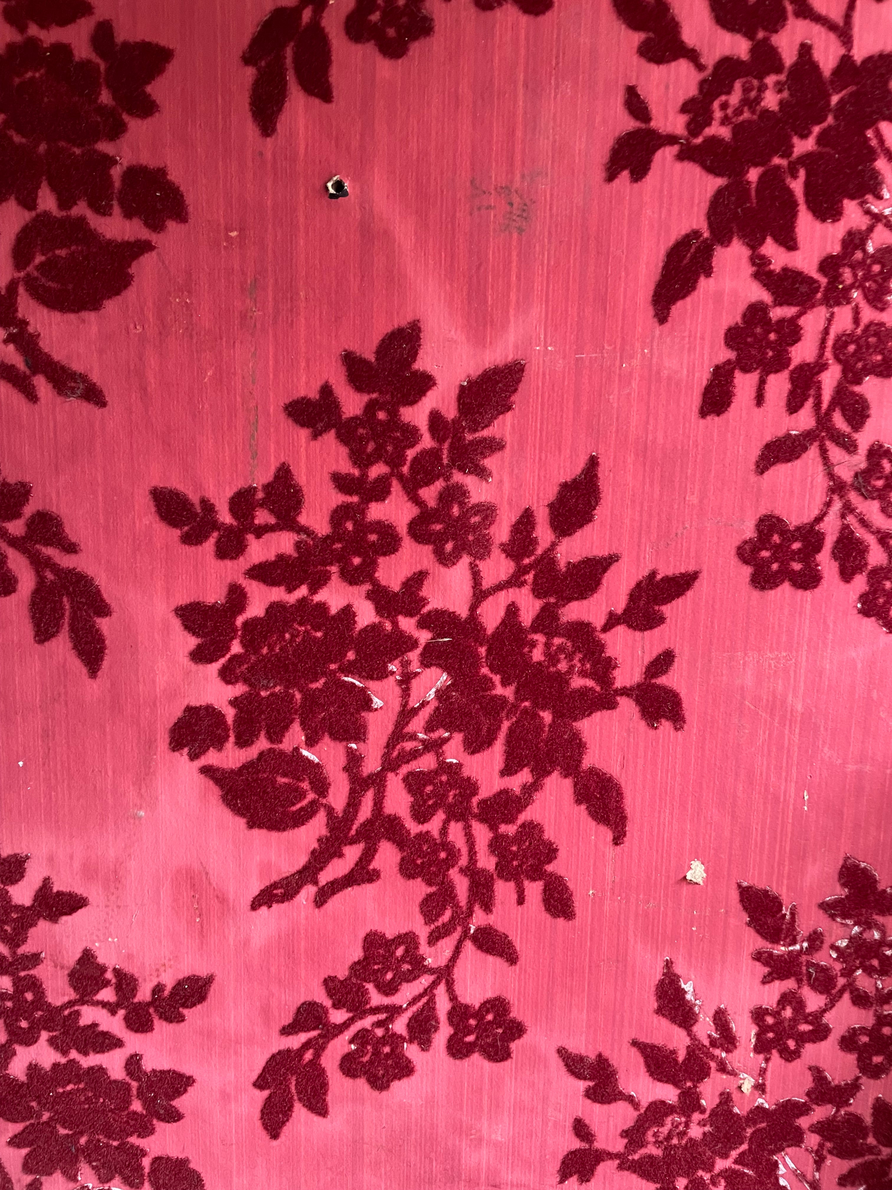 Timeworn Interior Decorators Sample Panel with Victorian Lincrusta Wallcovering