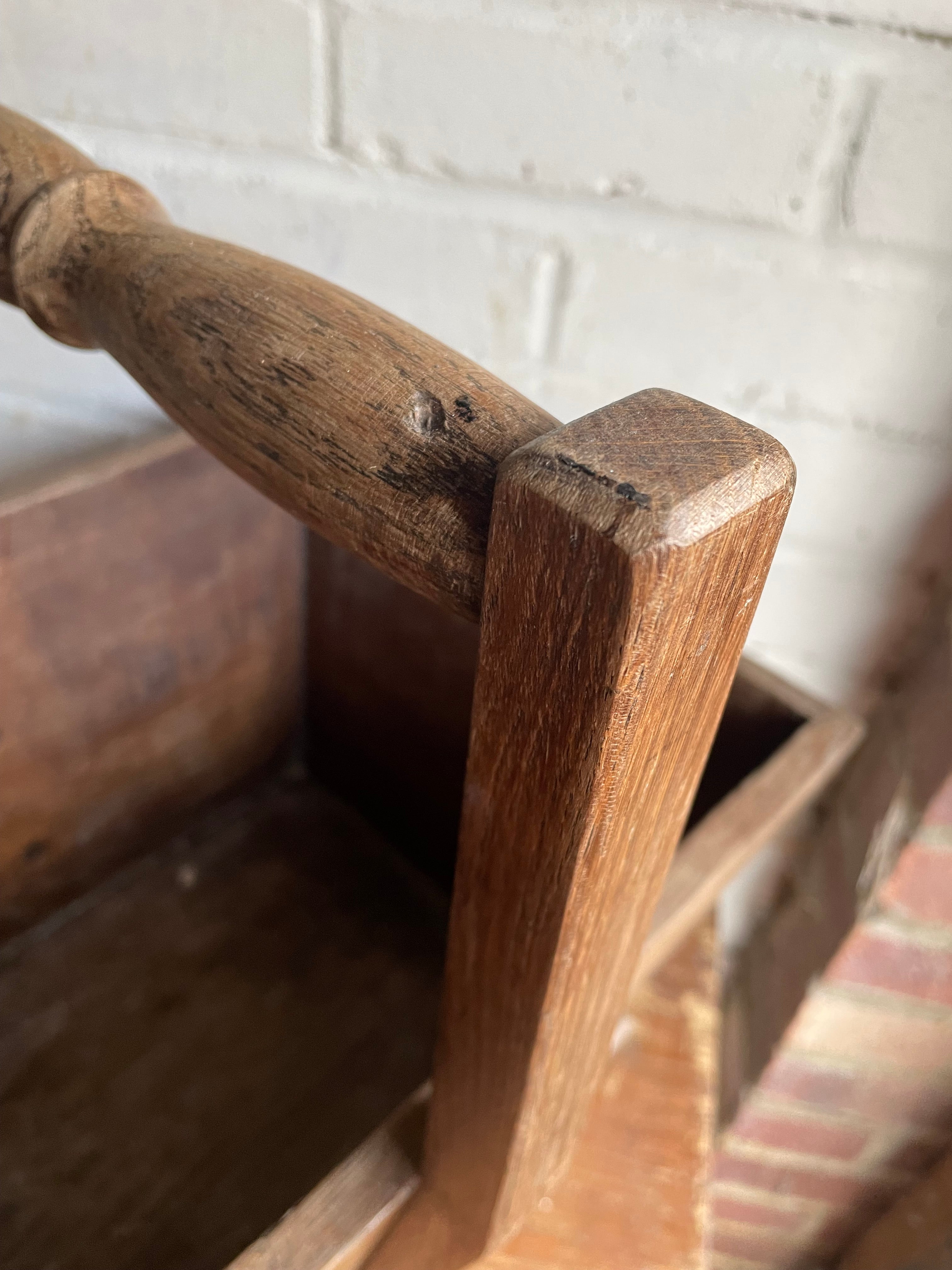 Early 1900s Chinese Elm Rice Basket