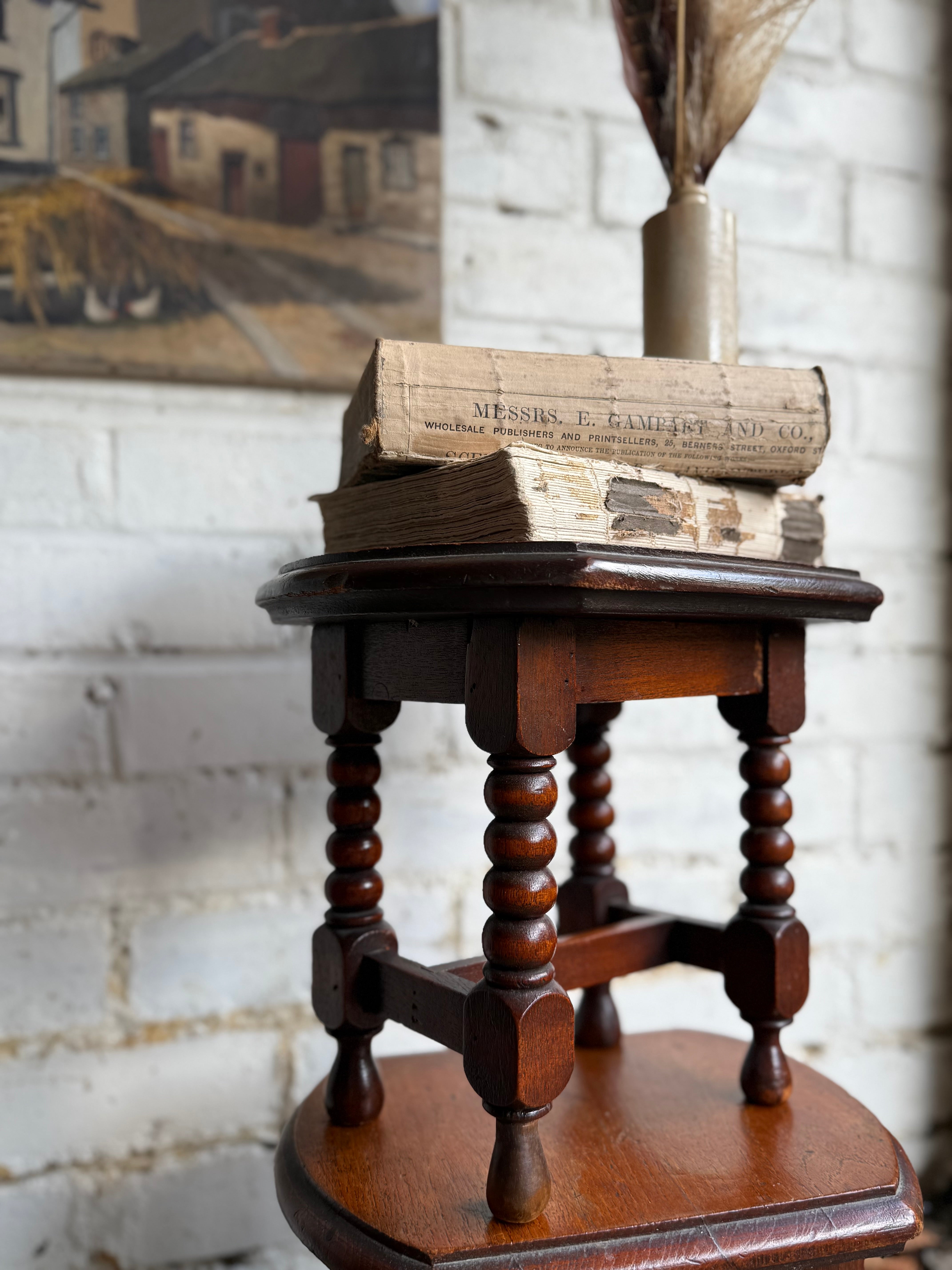 19th Century Small Oak Bobbin Stools