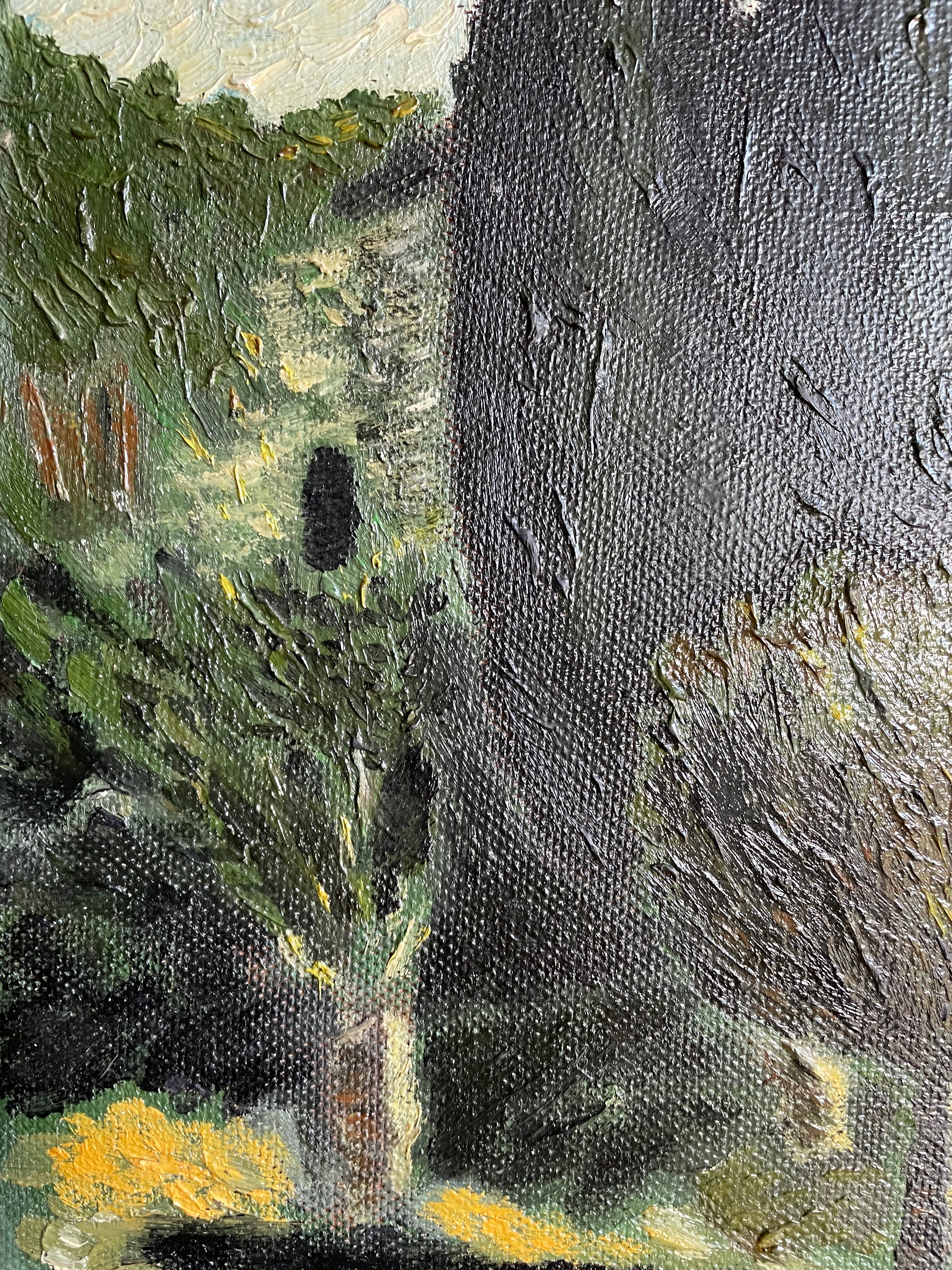 Provencal Farmhouse :  Signed Oil on Board