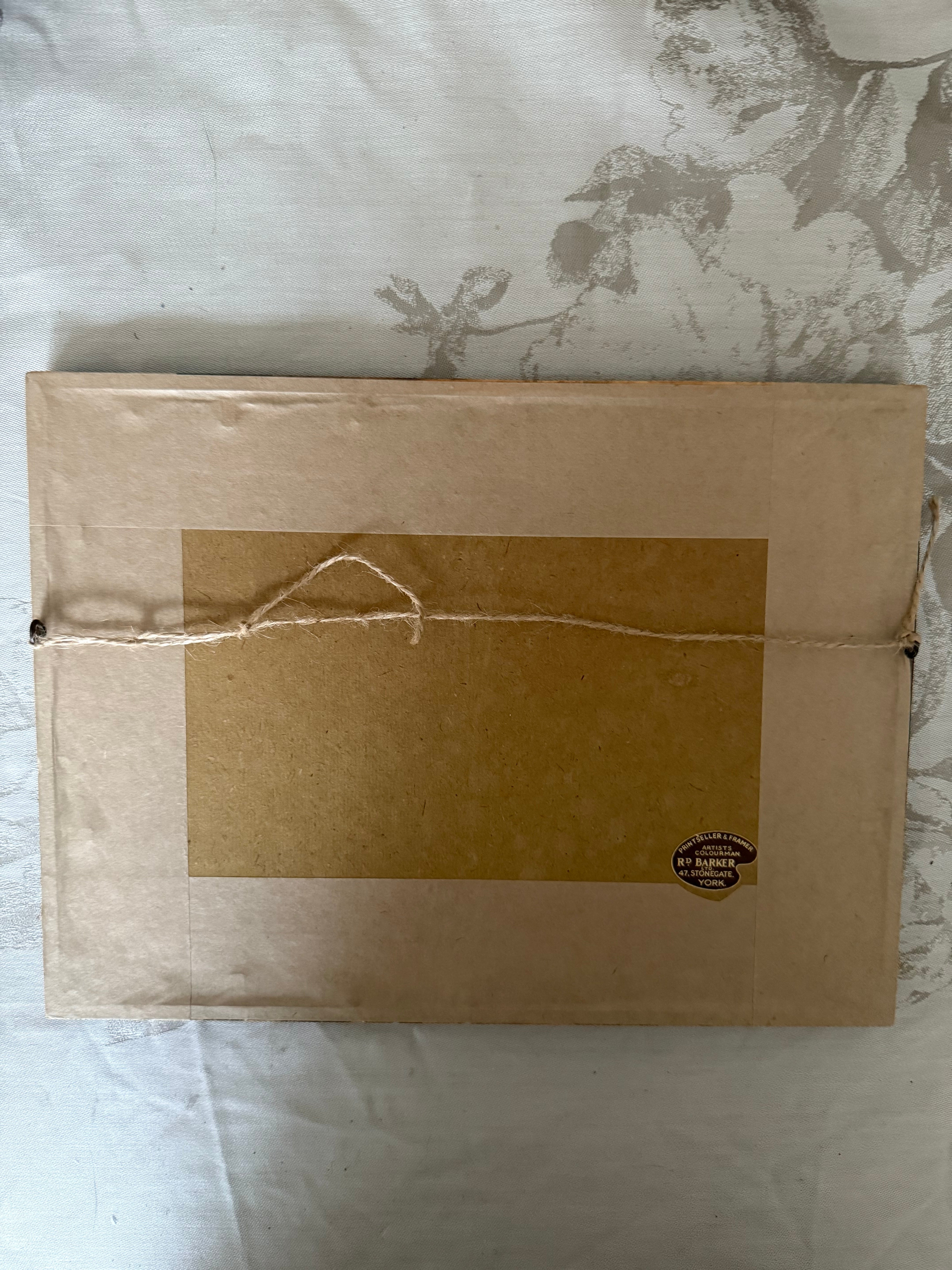 Vintage Framed Needlework Silhouette