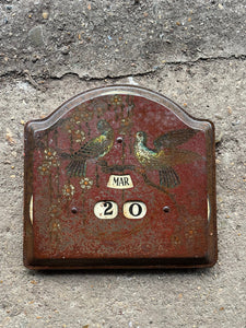 Early 20th Century Toleware Perpetual Calendar