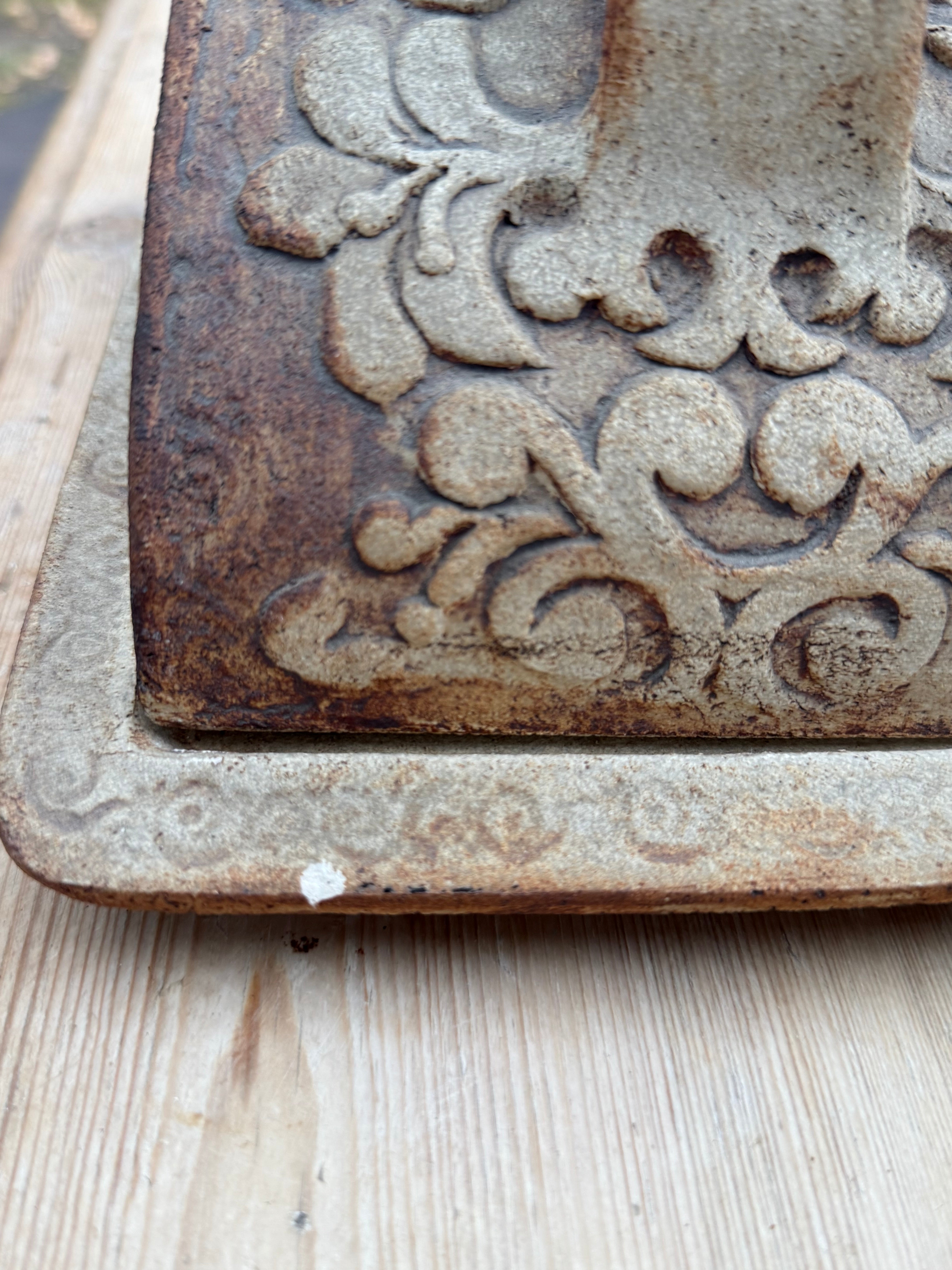 Mid- Century Studio Pottery Cheese Dome and Plate