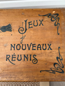Early 1900s Art Nouveau French Game Box