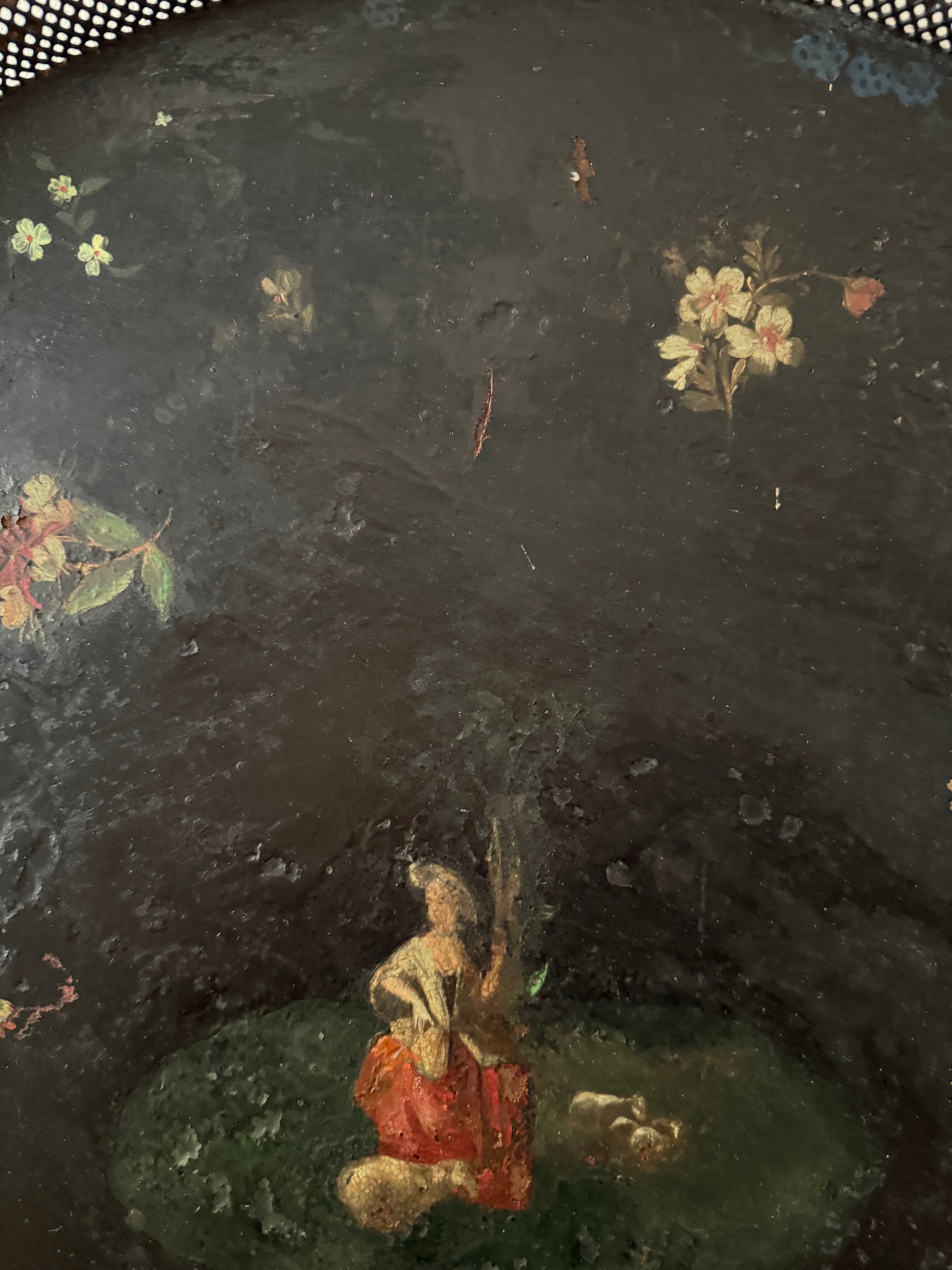 Circa 1810: Georgian Oversized Toleware Tray