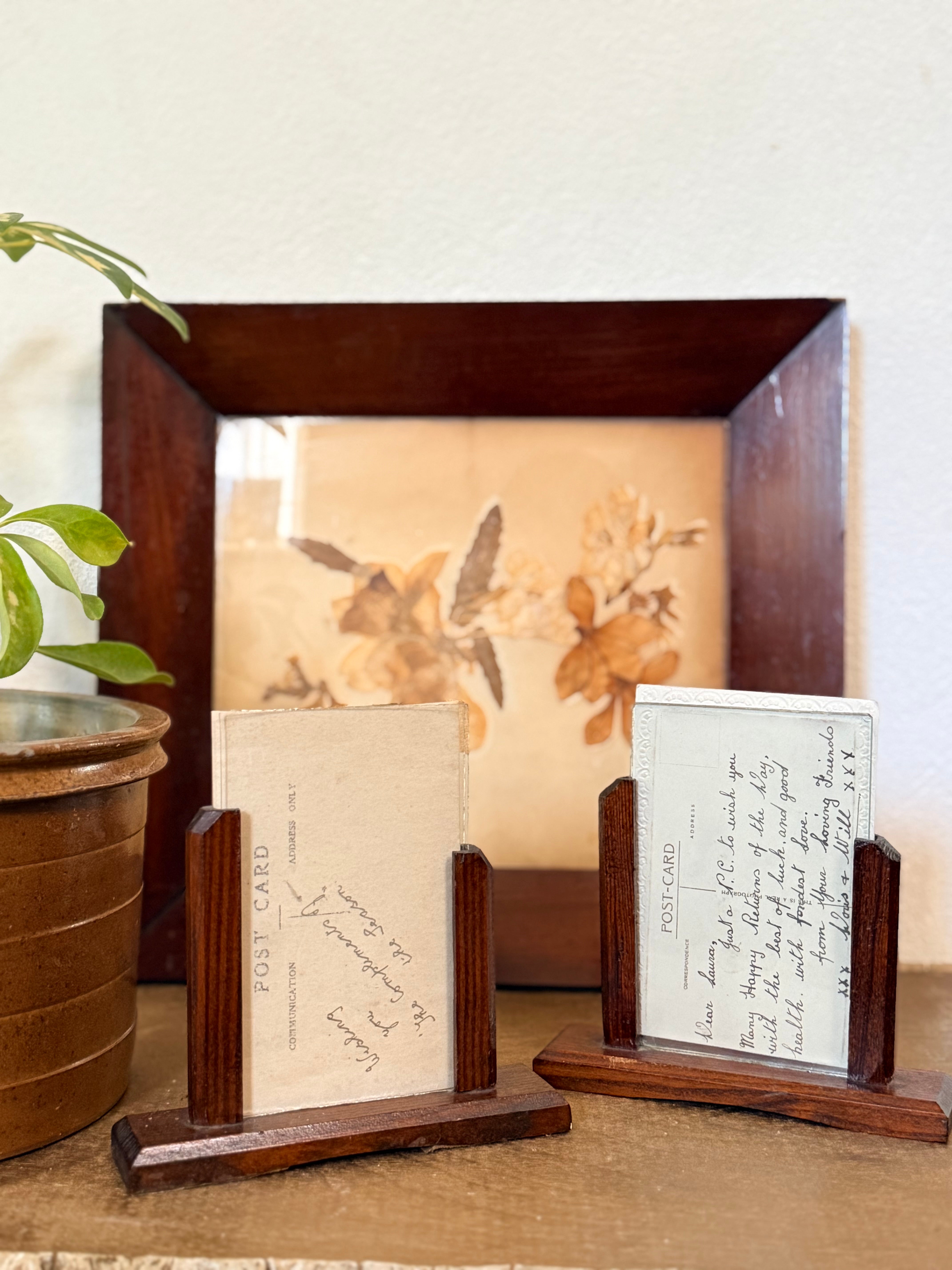 Pair of 1930s Art Deco Picture Frames with Glass Panels – Reclectic