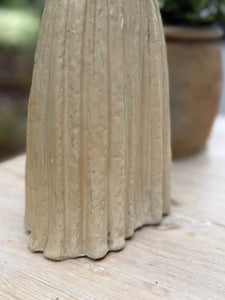 In Prayer: Beautiful Glazed Clay Sculpture