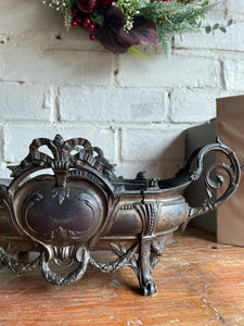 French Embossed Spelter Jardinière